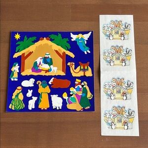 Nativity and Noah’s Ark Scrapbook Sticker Bundle